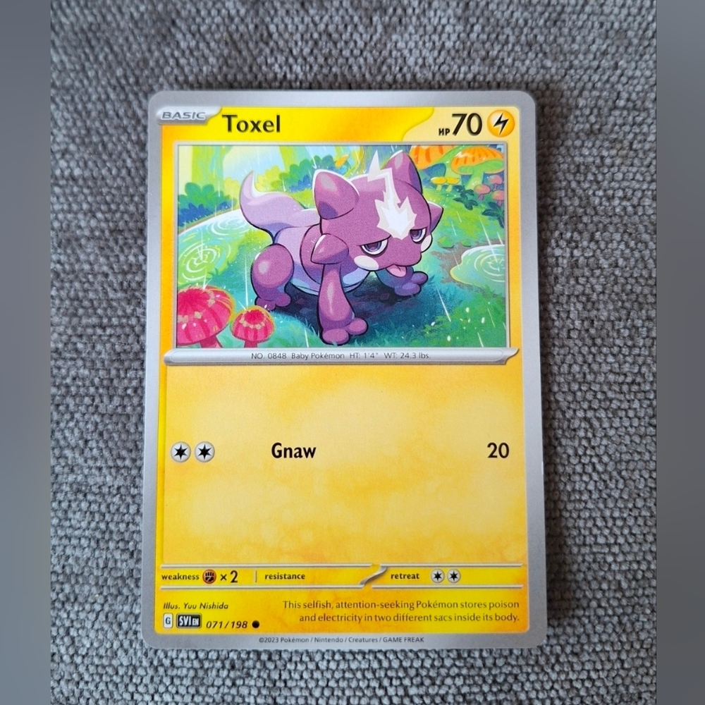 Pokemon Toxel 071/198 Common Scarlet & Violet Base Set NM/M Card
